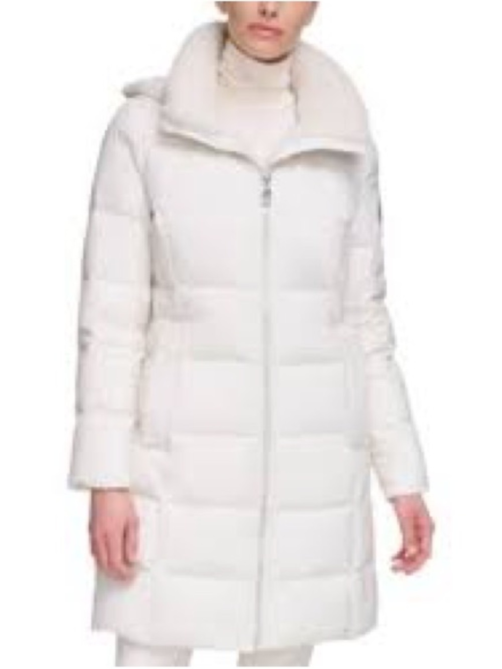 The North Face Women's White Long Down Puffer Coat